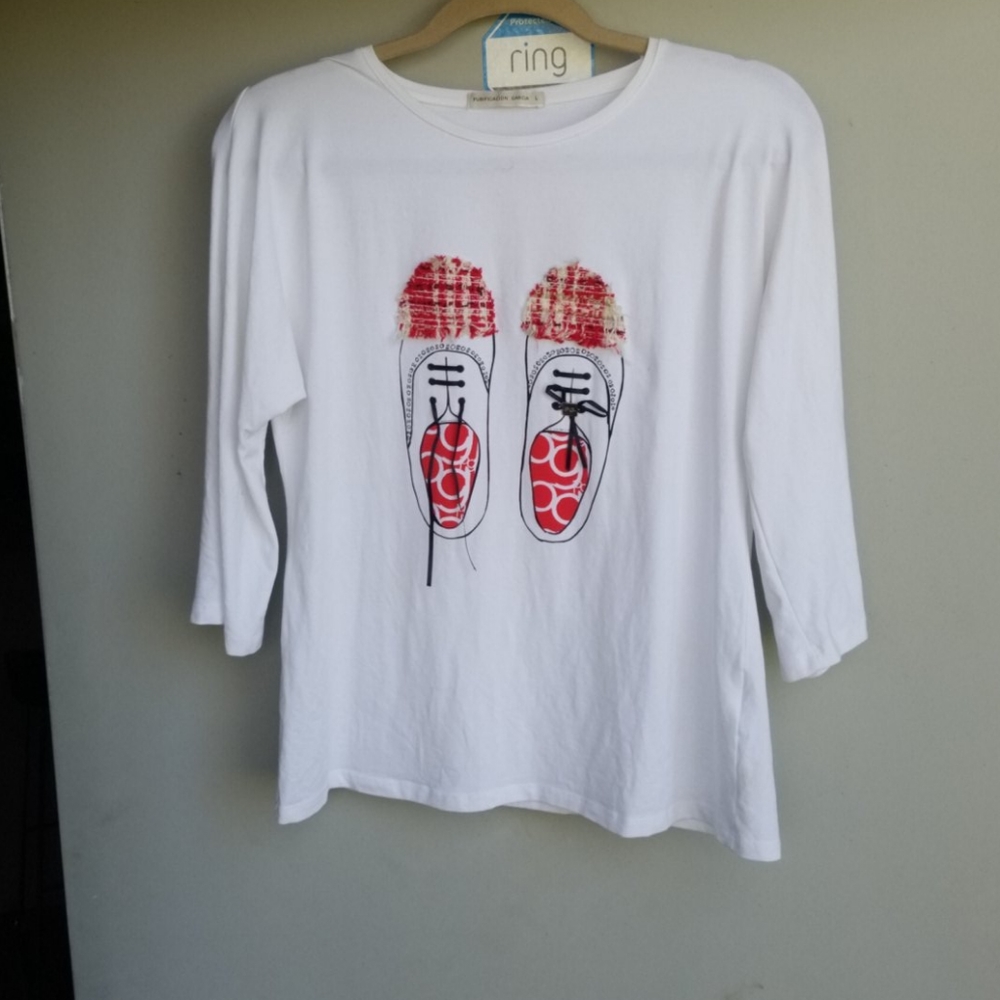 Purification Garcia sz L textured graphic T